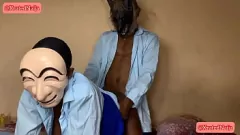 Odtwórz Halloween orgazm: Naija laska zostaje pieprzona po wykładach