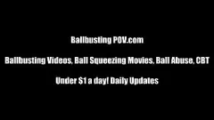 Reproducir Ballbusting y humillación: el castigo de un perdedor